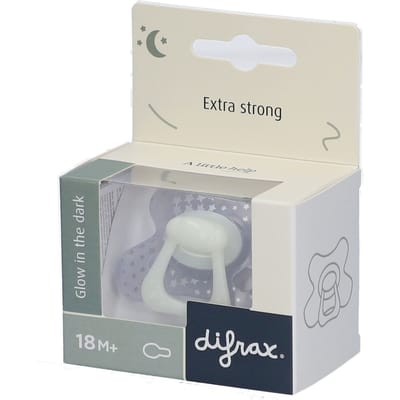 Difrax Fopspeen - Natural - 20+ Maanden - Glow in the Dark