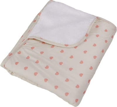 MamaLoes Hartjes Fleece 70x90cm Babydeken