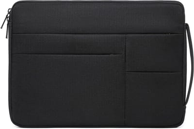 Laptop Sleeve 15-16 Inch voor MacBook Pro, Surface Book en andere 15.6" Notebooks - Draagbare Bescherming, Waterdicht en Schokbestendig, Zwart