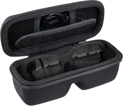 Draagbare Hardcase voor XREAL Air 2 Pro/2 en Air AR Brillen, Beschermende Opbergtas voor Slimme en Videobrillen, Zwart, Modern Ontwerp