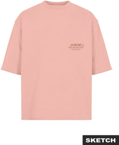 Jack & Jones T-shirt Jorcotedazur Mono Back Tee Ss Cn Ln 12303536 Peach Melba Mannen Maat - XL