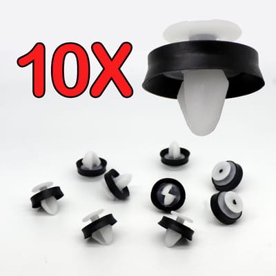 10X Interieur Deurpaneel Kaart Bekleding Clips voor Citroen C5 III C8 DS3 Cabriolet Bumper Voor Achter Achterklep Onderzijde Bekleding gray