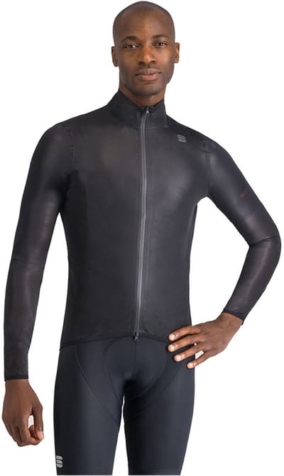 Sportful Aqua Light fietsjas lange mouwen BLACK - Mannen - maat M