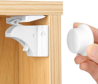 Magnetisch Kastslot voor Babyveiligheid - 20 Stuks met 4 Sleutels