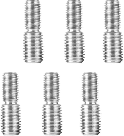 Dubbele Schroef Adapters 6 Stuks, M8x20mm naar M10x20mm, RVS Draadverbindingen voor Houten Scharnieren en Meubelpoten, Duurzaam en Corrosiebestendig