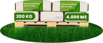 Weidemeststof All-In-One (10x = 200Kg – Voor 4.000m2) Paardenweide en Hobbyvee - Geeft hoogwaardig en smakelijk gras en ruwvoer - Verrijkt met Mineralen en Spoorelementen - Organifer