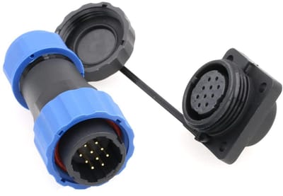 Vierkante IP68 Waterdichte LED Power Kabel Connector voor Buitenomgevingen