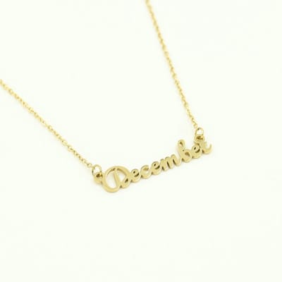 Ketting-maand december goud