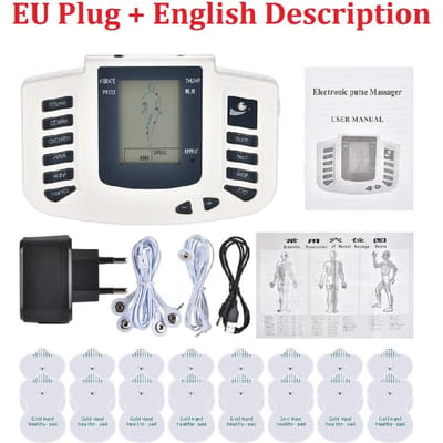 Volledig Lichaam Tens Spier Elektrostimulator EMS Acupunctuur Massage 16 pads Digitaal Meridiaan Apparaat Complete Set