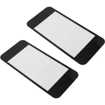 2 stuks Voorste Schermlens Game Console LCD Bovenste Top Vervangingscover voor Nieuwe 2DS XL white