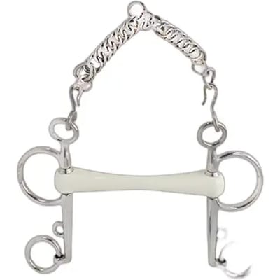 Sefton Comfort Pelham Straight Paard Bit Zilver 12.5 cm