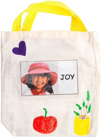 Colorations textielstiften set voor kinderen - 6 permanente kleuren.