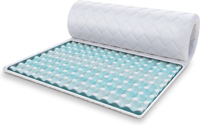 FDM® MALTA Topmatras 80x200 cm - Hoogte 4 cm H4 - Koudschuim Topmatrassen Topper Topdekmatras - RavineBlue - - Antiallergisch