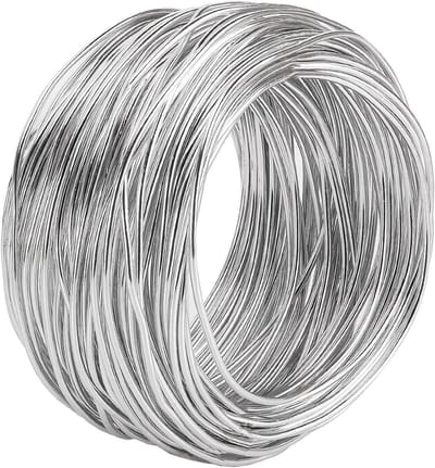 Tuindraad Gegalvaniseerd - Binddraad Metaaldraad - Klusjes Tuinieren - Flexibel Buigzaam - 16 mm - Zilver
