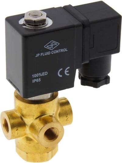 Magneetventiel TP-DB 1/8'' 3/2-weg NO messing FKM 0-11bar 380V AC - TP-DB018B020F-380AC