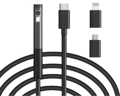 Endoscoop Camera voor IOS en Android – Enkele/Dual Lens – IP67 Waterdichte Borescope – 8MM Lens voor Pijpleiding Inspectie – Auto Riool – USB-C Verbinding