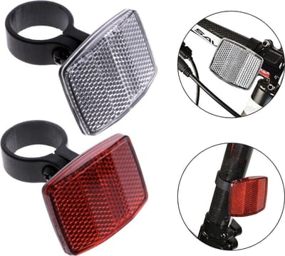 PD® Fiets Reflector Set voor + Achter K-MARK - Optimaliseer je Zichtbaarheid en Veiligheid!