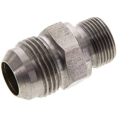 JIC  Dubbele Nippel M22 X 1.5 X UN 1-1/16''-12 RVS FKM 210bar