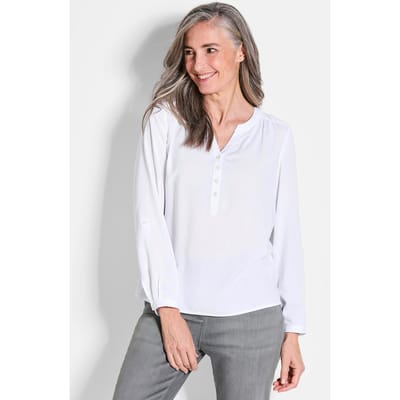 Goldner Tuniek Elegante viscose blouse met V-hals