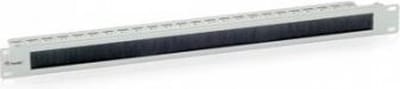 Equip 19" kabeldoorvoer 1HE met borstelinzetstuk lichtgrijs