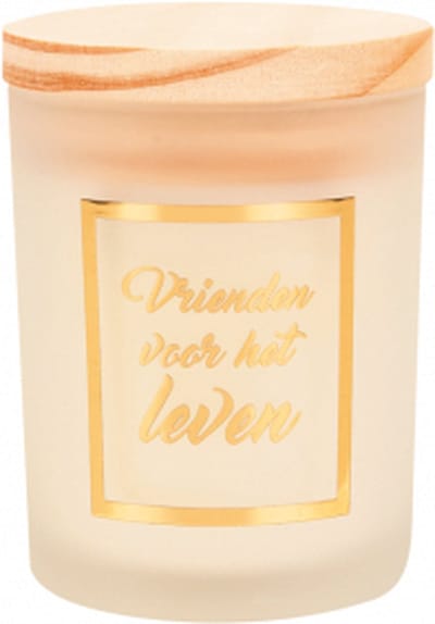Geurkaars - White/gold - Blij met een vriendin zoals jij - In cadeauverpakking
