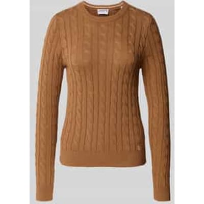 Slim fit shirt met lange mouwen in gebreide look