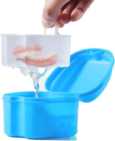 Draagbare houder voor kunstgebit en mondbescherming - Opbergdoos voor aligners en orthodontische apparaten