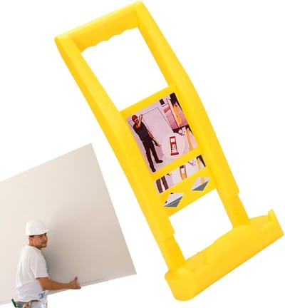 Plaatdrager - Platenlift Handgreep - Materiaal Transport - Arbeidsbesparend Ontwerp - 365x165x71cm - Geel