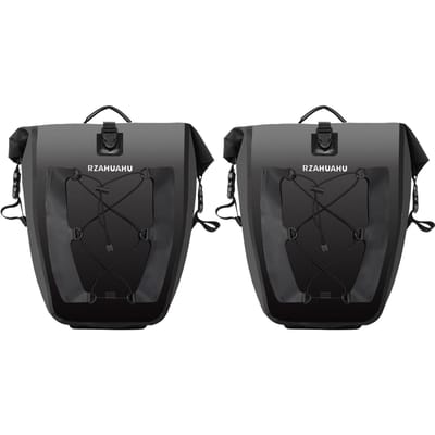 2 stuks Grote Capaciteit Fietstassen Waterdichte Fiets Achterdrager Tas voor Fietsreizen Toeren 2