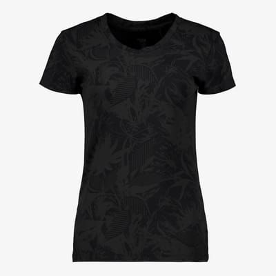Osaga dames sport T-shirt met print zwart - Maat S
