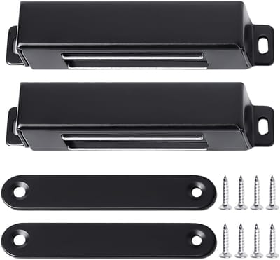 Dailygoods- Deurmagneet Sterk - Deurmagneet met 2 Stuks - Roestvrij Staal - Compact en Flexibel - Eenvoudig te Installeren - Afmetingen 21 x 15 x 95 mm - Magnetisch Slot
