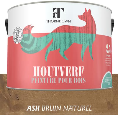 Thorndown - Houtverf Ecologisch Bruin Naturel - Eco vriendelijk - Voor binnen en buiten - Waterbasis - 2,5 Liter