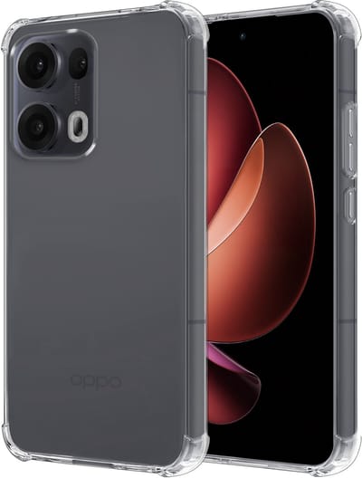 Hoesje - Geschikt voor Oppo Reno 13 Pro - Sterk & Shockproof - Siliconen Case - Back Cover - Telefoon Hoes Shock Proof - Transparant