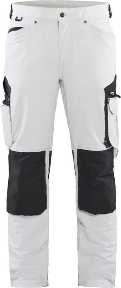 Blaklader Schildersbroek met 4-weg stretch 1089-1645 - Wit/Donkergrijs - C46