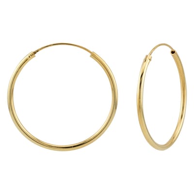 WeLoveSilver - Zilveren oorringen - 34 mm - Gold plated - Hypoallergeen