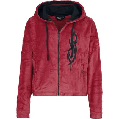 Slipknot Vest met capuchon - EMP Signature Collection - M tot XXL - voor Vrouwen - rood-zwart