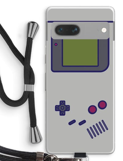 Case Company® - Hoesje met koord geschikt voor Google Pixel 7 hoesje met Koord - Game On - Telefoonhoesje met Zwart Koord - Bescherming aan alle Kanten en Over de Schermrand