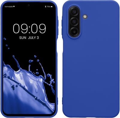 kwmobile telefoonhoesje geschikt voor Samsung Galaxy A17 4G / 5G - Hoesje voor smartphone - Back cover in Baltisch blauw