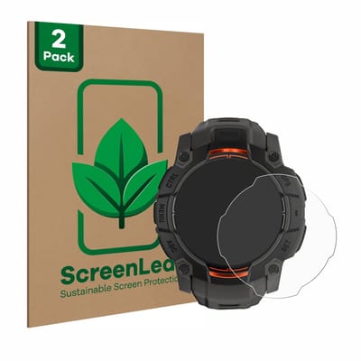 2 Stuks Screenprotector voor Garmin Instinct 3 Solar (45 mm) - Hoogwaardige Beschermfolie transparant