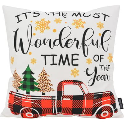 Gek op kussens! Sierkussen wonderful christmas | 45 x 45 cm | katoen/polyester