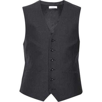 Reiss Warlord W-modern Fit Suit Charcoal Maat: 38 | Gilets Outlet | Heren | Grijs