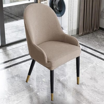 1/2/4/6 stuks effen kleur polarfleece halve cirkel fauteuilhoezen stretch eetstoelhoes zithoes beschermer voor woonkamer 1Pc