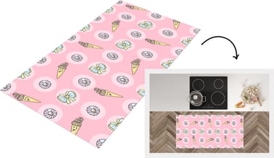 Keukenloper - Loper keuken - Donuts - Kawaii - Patronen - Pastel - 120x60 cm - Keukenloper vinyl