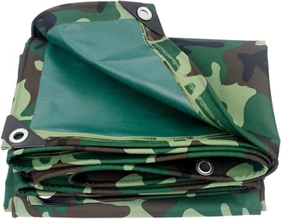 Dekzeil - Afdekzeil Luifel - Kamperen Tuin - Extra Zwaar - 1.5x300cm - Camo