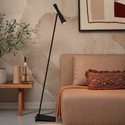 it's about RoMi Vloerlamp Bordeaux - Zwart - 22x36x145.5cm - Modern - Staande lampen voor Woonkamer - Slaapkamer