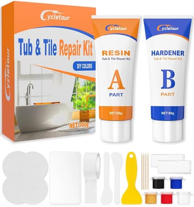 Reparatieset Tegels - Badkamer Herstel - Beschadigingen Repareren - DIY Kleur Mengen - 160 Gram - Meerdere Kleuren