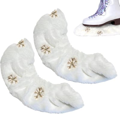 Schaatsbeschermers - Schoenbeschermers IJsschaatsen - Schaatsen Onderhoud - Zachte Flanellen Voering - 25-30 cm - Goudkleurig