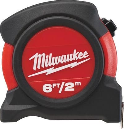 Milwaukee Rolmaat - 2 m/6' Meetlint NON magnetische metrisch / imperial 2 m / 6 ft - 48225502