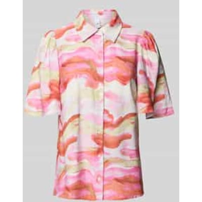 Regular fit overhemdblouse met 1/2-mouwen, model 'AROLA'