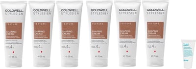 6 x Goldwell - Stylesign Shaping Cream - 75 ml + WILLEKEURIG Travel Size